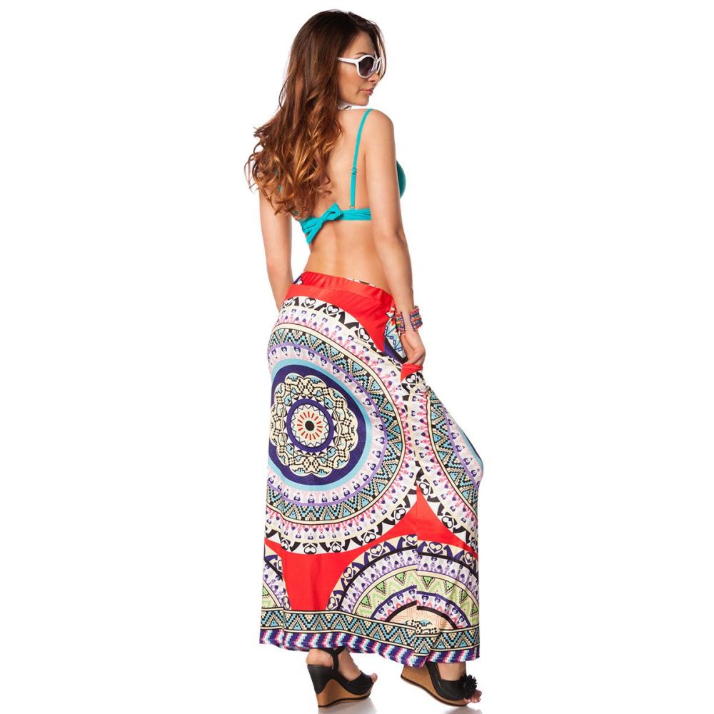 Atixo - 14591 Maxi Lange Rok - Multicolours